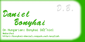 daniel bonyhai business card